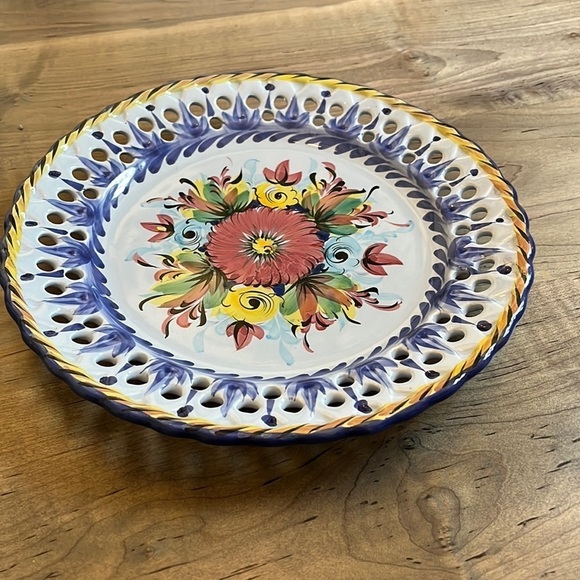 Schotel Schaal Alcobaca Portugal Keramiek - large Cut-out Serving Plate in EUC - Picture 1 of 4